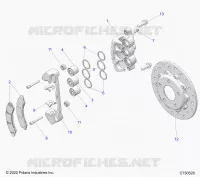 BRAKES, ETRIER DE FREIN AVANT