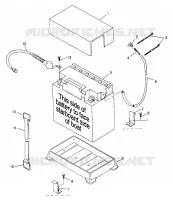 SUPPORT BATTERIE HURRICANE B974473 and Intl. HURRICANE I974473 (4941044104B006)