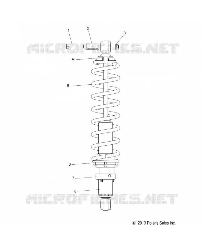 SUSPENSION, AMORTISSEUR, REAR TRACK (7043994)