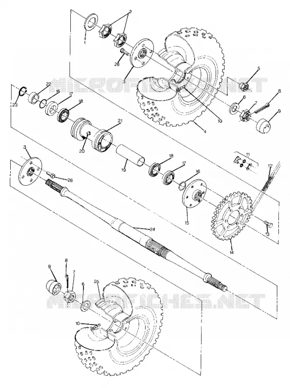 ROUE ARRIERE DRIVE ASSEMBLY (4917741774021A)