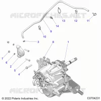 SYSTÃˆME DE TRANSMISSION, MAIN GEARCASE MOUNTING