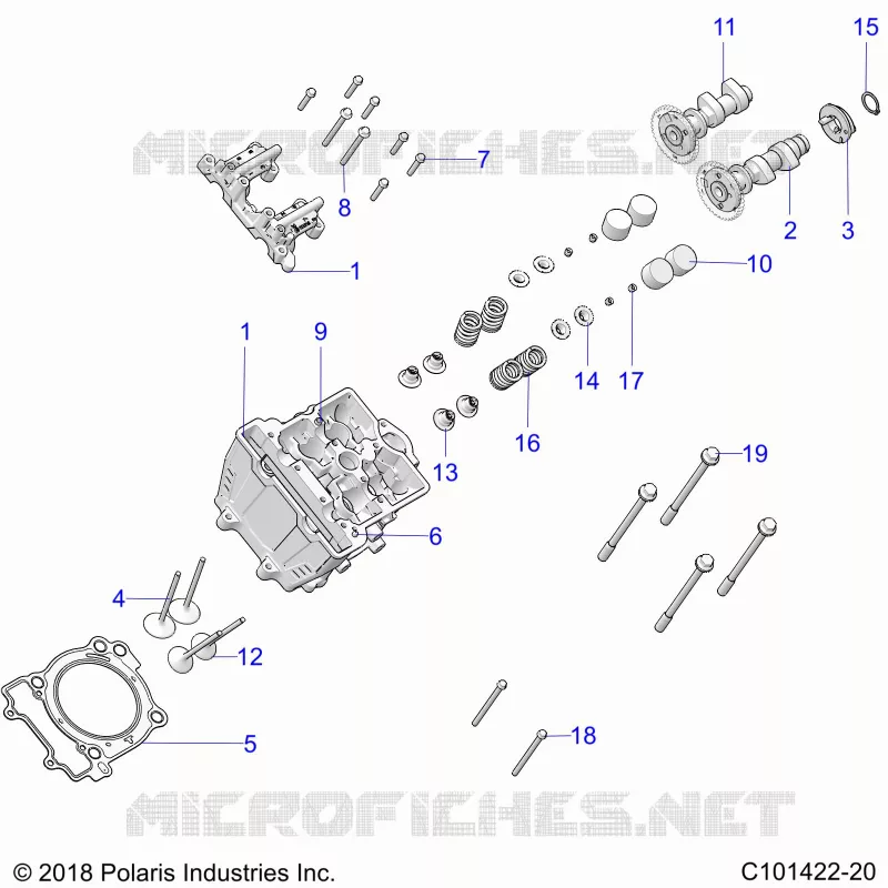 ENGINE, CULASSE, CAMS AND VALVES