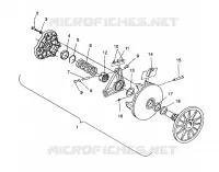 EMBRAYAGE DE TRANSMISSION ASSEMBLY 500 EFI / 0930674 AND  500 EFI SKS / 0930574 (4922962296023A)