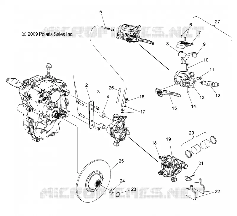 FREINS, FREIN CALIPER and DISC