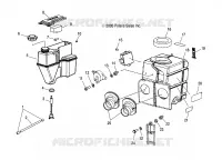 MOTEUR, RESERVOIR D'HUILE and BOITE A AIR ASM.