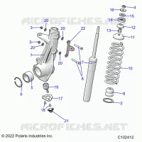 SUSPENSION, JAMBE DE FORCE AVANT