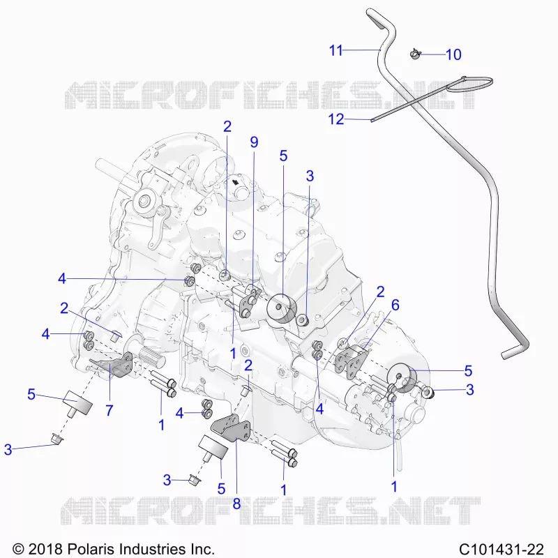 ENGINE, TRANSMISSION MOUNTING & LONG BLOCK