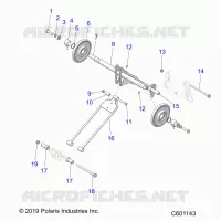 SUSPENSION, BRAS DE SUSPENSION ARRIERE