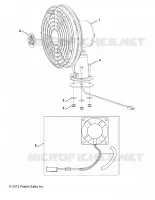 ELECTRICITE, OPTIONS, DASH FAN, BLACK, FAN AND HARDWARE ONLY