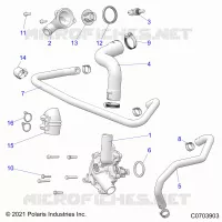 MOTEUR, WATERPUMP AND BYPASS