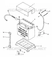 SUPPORT BATTERIE SL 750 / B934070 (4924752475016A)