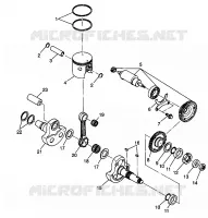PISTON ET VILEBREQUIN XPLORER 400L W98CC38C (4945414541C012)
