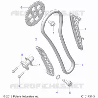 CHAINE DE DISTRIBUTION AND TENSIONER