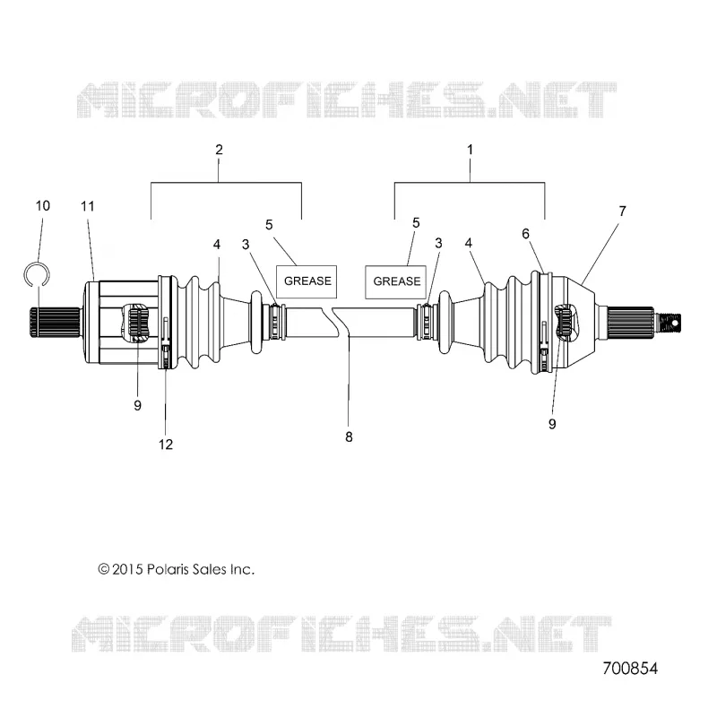 DRIVE TRAIN, CARDAN AVANT