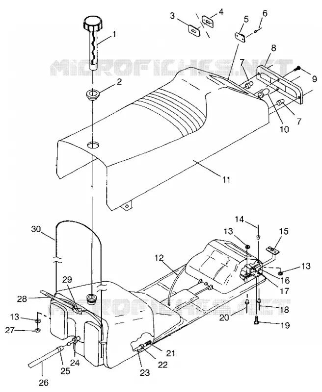 SIEGE ET RESERVOIR XLT SP 0976676 (4937753775A007)