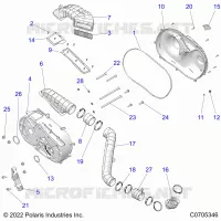 SYSTÃˆME DE TRANSMISSION, CLUTCH COVER AND DUCTING