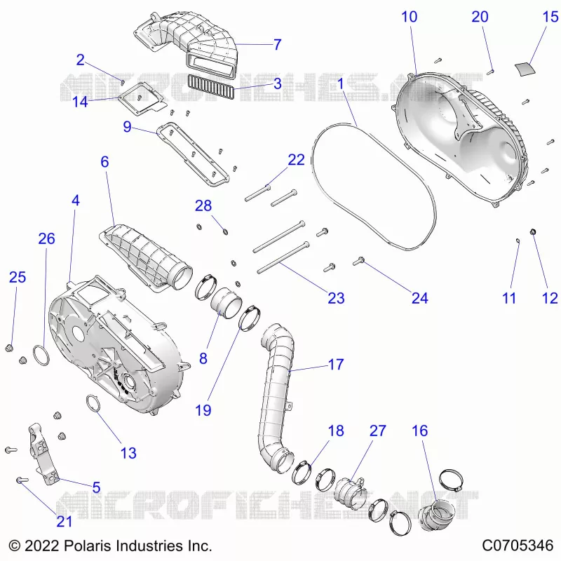 SYSTÃˆME DE TRANSMISSION, CLUTCH COVER AND DUCTING
