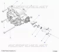 SYSTÃˆME DE TRANSMISSION, REAR GEARCASE MOUNTING