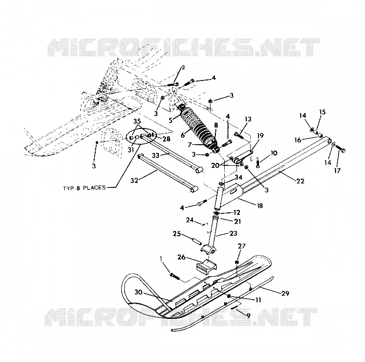 SUSPENSION AVANT AND SKI INDY LITE GT (4921342134009A)