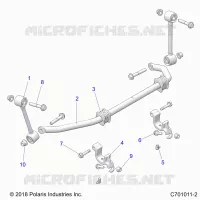 SUSPENSION, FRONT BARRE STABILISATRICE- G21GAD99AC/AW/BC/BW (C701011-2)