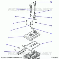 ENGINE, THROTTLE BODY AND COUVERCLE SOUPAPE