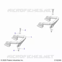 CARROSSERIE ARRIERE RACK, HANDGRIPS
