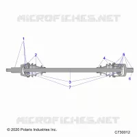 SYSTÃˆME DE TRANSMISSION, FRONT HALF SHAFT