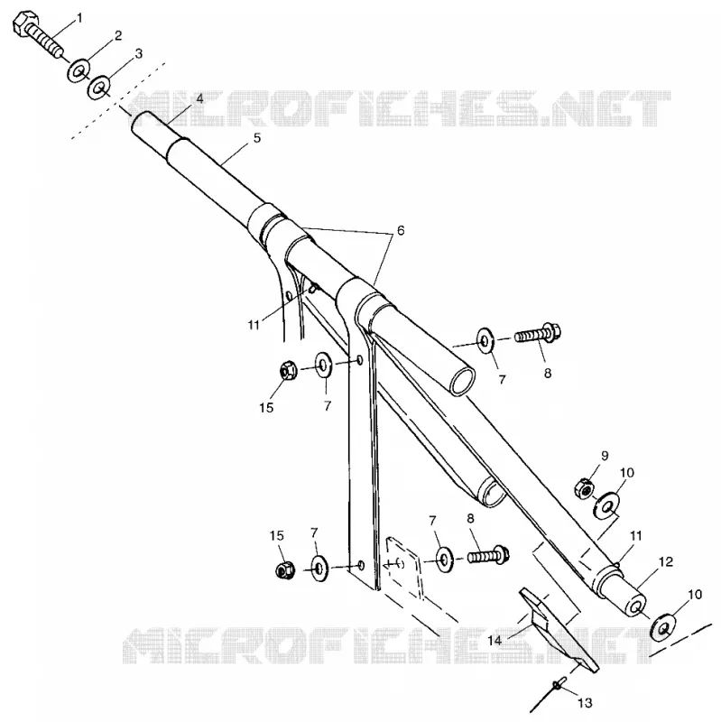 BRAS DE SUSPENSION AVANT CLASSIC TOURING 0973365 AND EUROPEAN CLASSIC TOURING E9733 (4938493849B013)