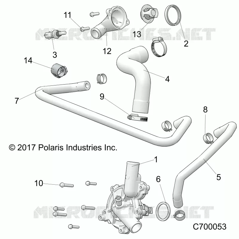MOTEUR, WATERPUMP AND BYPASS