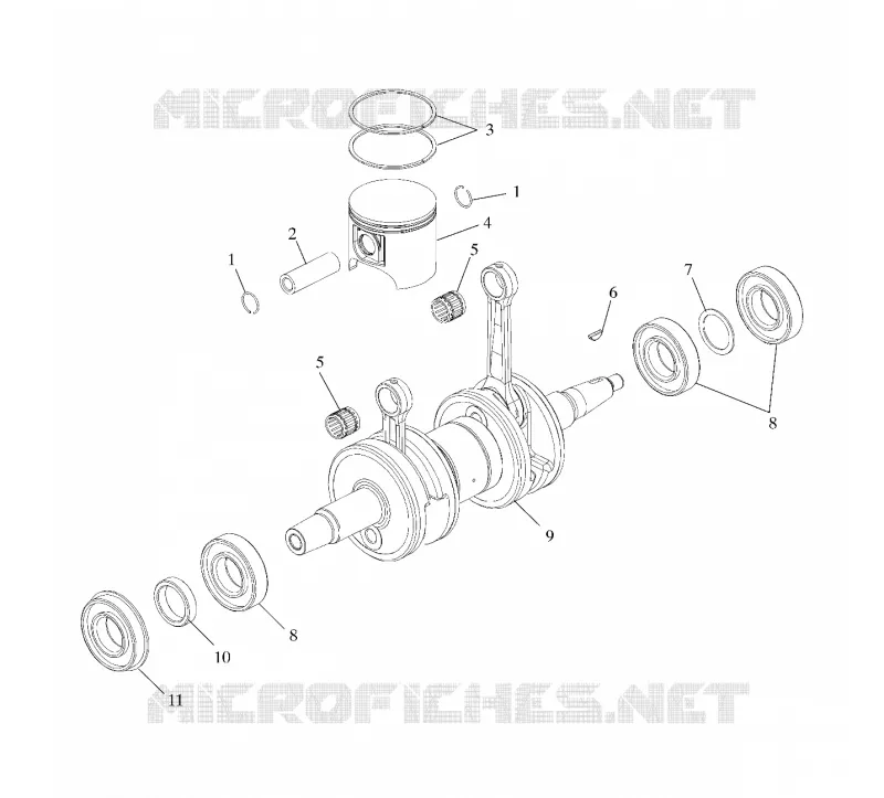 PISTON ET VILEBREQUIN