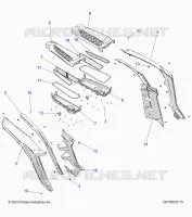 CARROSSERIE ARRIERE FENDERS AND BEZELS- Z24NEE99FM/Z24NES99FM/CM (C0705025-9)
