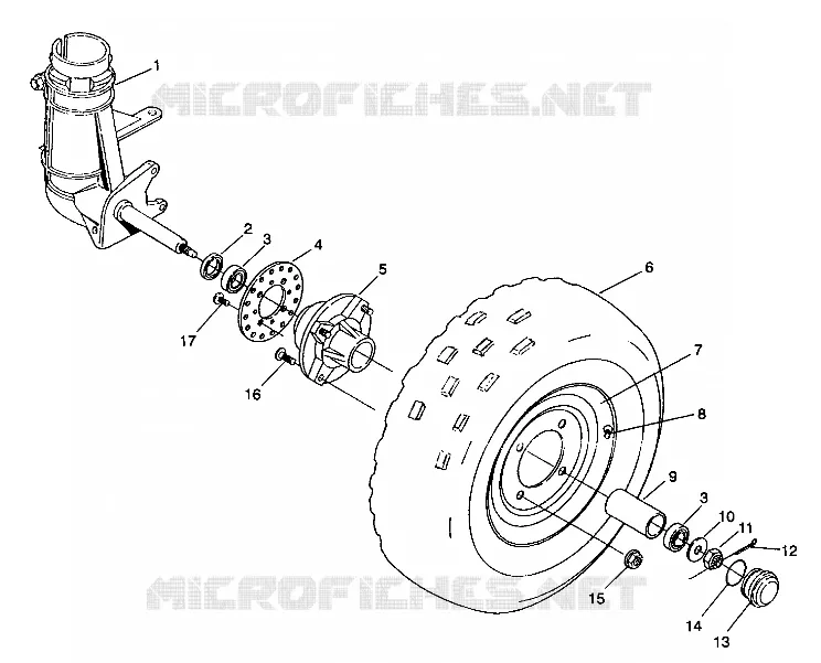 ROUE AVANT Trail Blazer W937221 (4924082408011A)