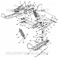 SUSPENSION AVANT AND SKI XLT SKS 0960556 AND EUROPEAN XLT SKS E960556 (4931813181B003)