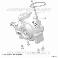 SYSTÃˆME DE TRANSMISSION, FRONT GEARCASE, MOUNTING