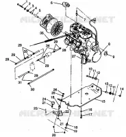 SUPPORT MOTEUR 500 EFI 0942774 and EFI SKS 0942574 (4924982498027A)