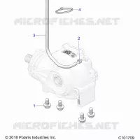 SYSTÃˆME DE TRANSMISSION, GEARCASE MOUNTING, FRONT