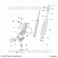 SUSPENSION, JAMBE DE FORCE AVANT