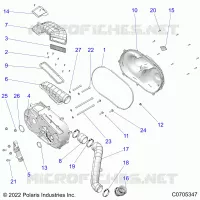 SYSTÃˆME DE TRANSMISSION, CLUTCH COVER AND DUCTING