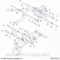 SUSPENSION ARRIERE CONTROL ARM MOUNTING