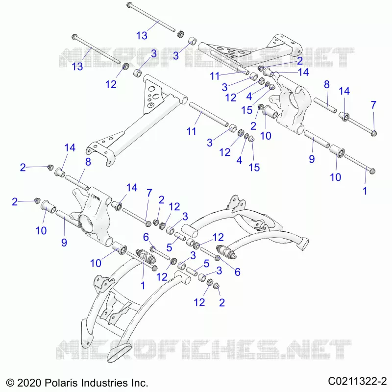 SUSPENSION ARRIERE CONTROL ARM MOUNTING