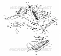 SUSPENSION AVANT AND SKI 500 CARB 0962764 (4931873187A013)