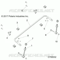 SUSPENSION, FRONT BARRE STABILISATRICE