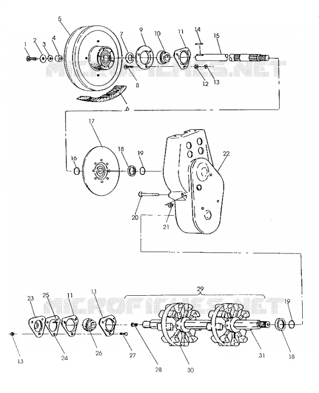 CARTER DE CHAINEE ASSEMBLY 500 SP/500 SKS (492126212625A)