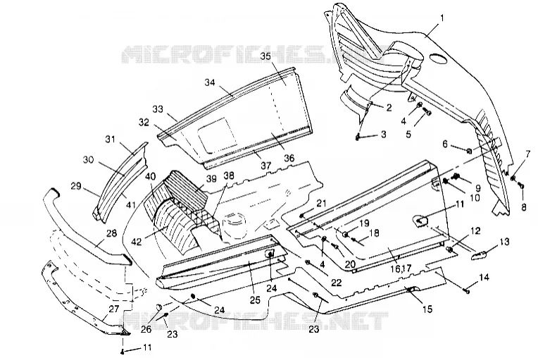 CARROSSERIE AVANT 500 CARB 0952764 (4929192919A008)