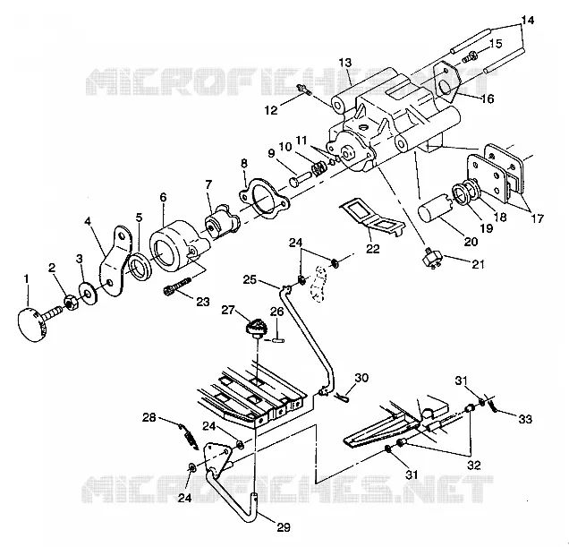 FREIN ARRIERE/FOOT PEDAL ASSEMBLY 4X4 350L S938139 (4924342434028A)