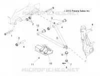 SUSPENSION, A-ARM AND SUPPORT MOUNTING