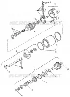 DEMARREUR Magnum 4X4 W97AC42A, Swedish Magnum 4X4 S97AC42E and Norwegi (4940834083D009)