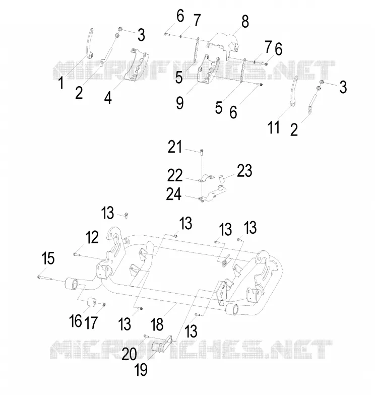 CHASSIS, BRAS OSCILLANT