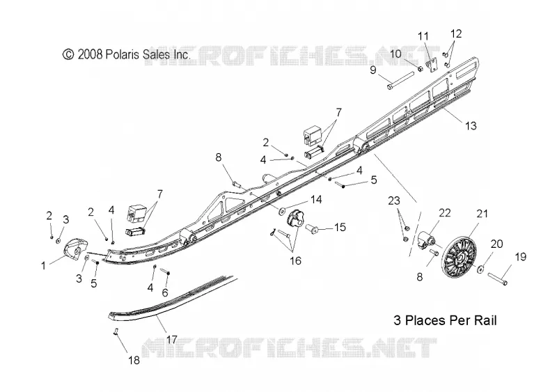 SUSPENSION, FIXATION RAIL