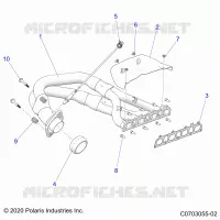 ENGINE, ECHAPPEMENT, HEADPIPE AND RELATED